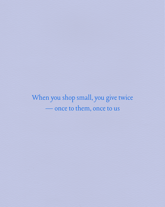 Why Small Batch Matters
